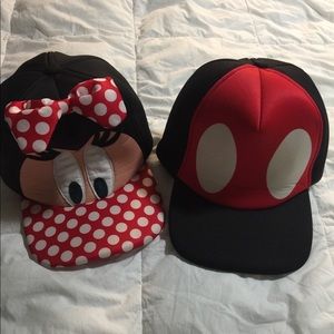 Disneyland Minnie and Mickey Mouse hats